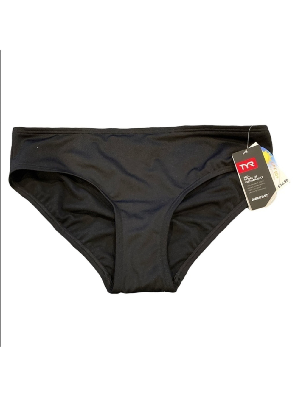 TYR Midrise swim bottom bikini black size 16 sw17 - Picture 3 of 4